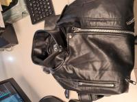 cs1345/2025 black biker jacket zara eco-leather